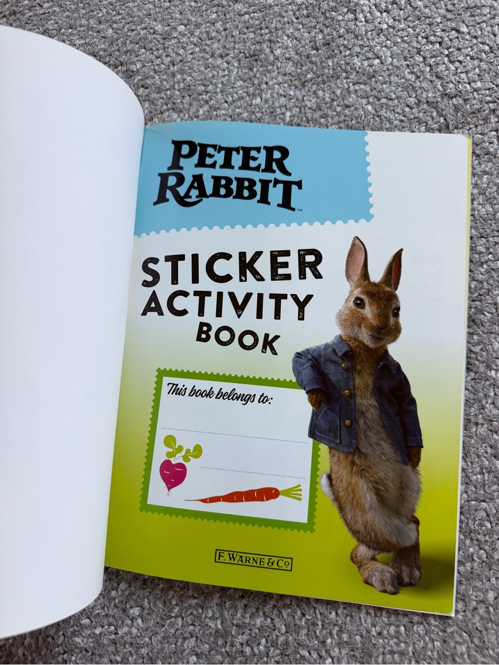Peter Rabbit Sticker Activity Book - Yellow Cover - Picture 3 of 6